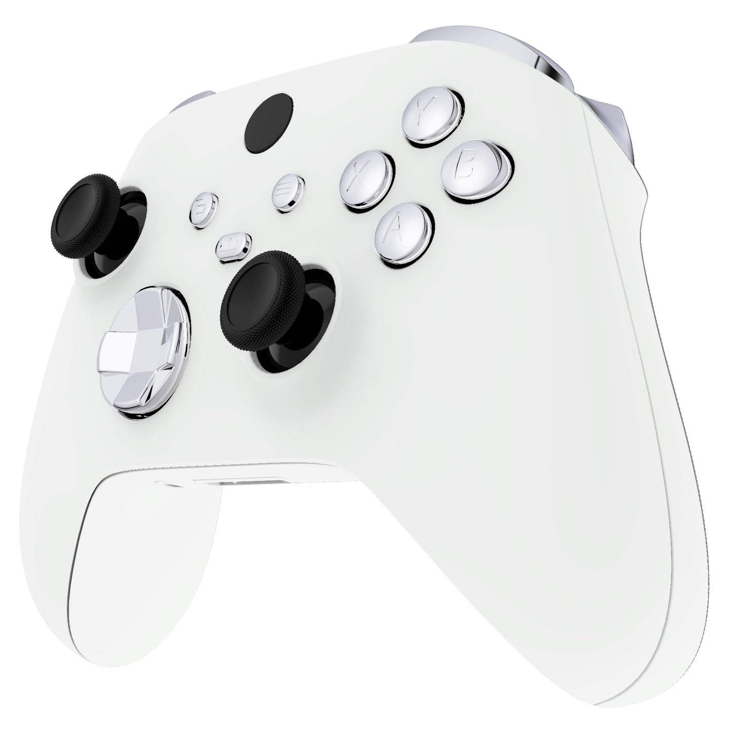 eXtremeRate Retail Chrome Silver Replacement Buttons for Xbox Series S & Xbox Series X Controller, LB RB LT RT Bumpers Triggers D-pad ABXY Start Back Sync Share Keys for Xbox Series X/S Controller  - JX3202