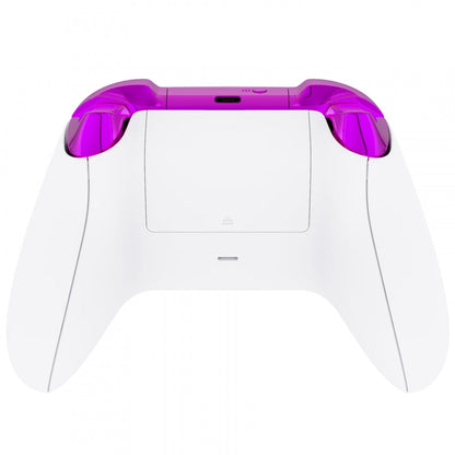 eXtremeRate Retail Chrome Purple Replacement Buttons for Xbox Series S & Xbox Series X Controller, LB RB LT RT Bumpers Triggers D-pad ABXY Start Back Sync Share Keys for Xbox Series X/S Controller  - JX3205