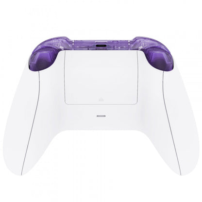 eXtremeRate Retail Clear Atomic Purple Replacement Buttons for Xbox Series S & Xbox Series X Controller, LB RB LT RT Bumpers Triggers D-pad ABXY Start Back Sync Share Keys for Xbox Series X/S Controller  - JX3305