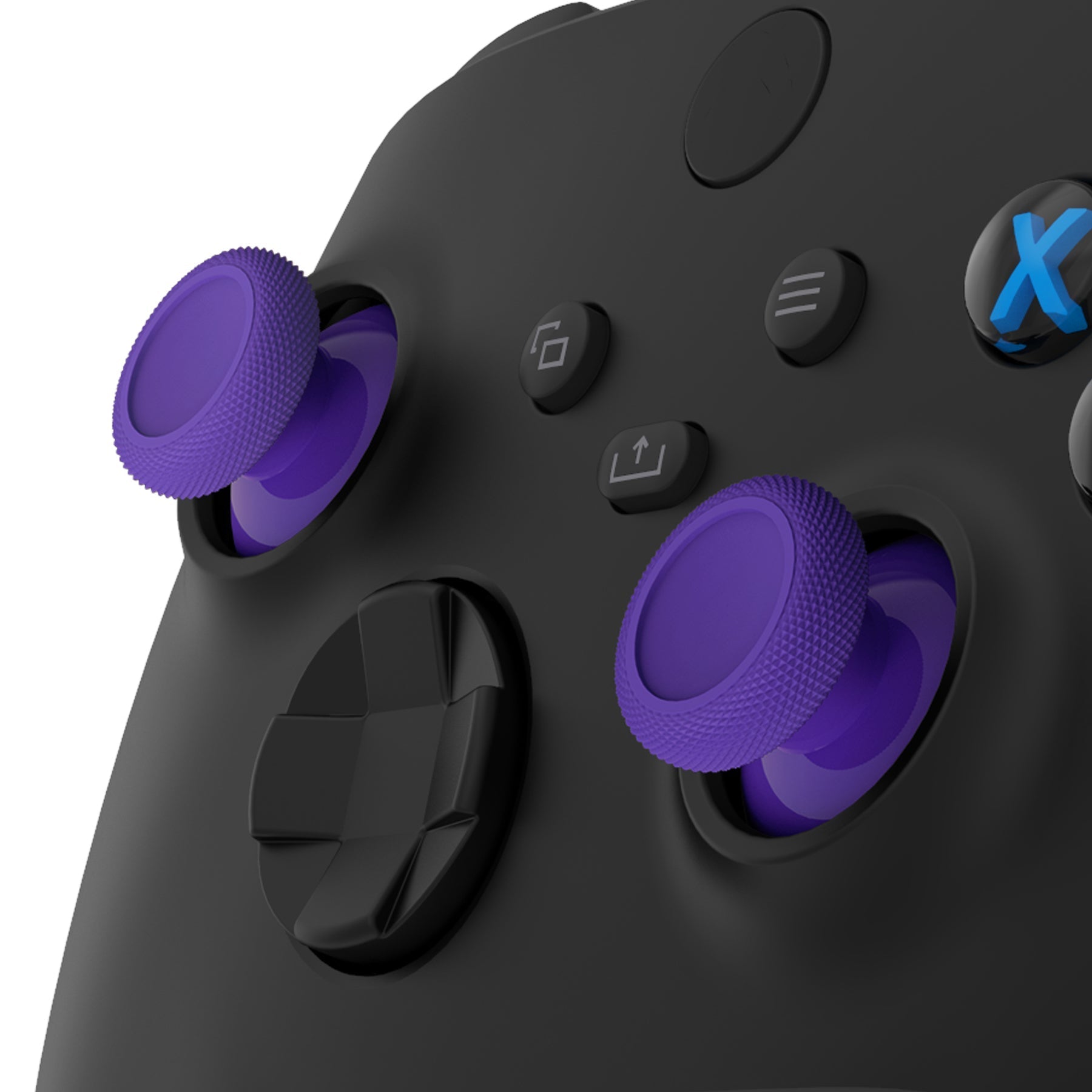 eXtremeRate Retail Purple Replacement Thumbsticks for Xbox Series X/S Controller, for Xbox One Standard Controller Analog Stick, Custom Joystick for Xbox One X/S, for Xbox One Elite Controller - JX3405