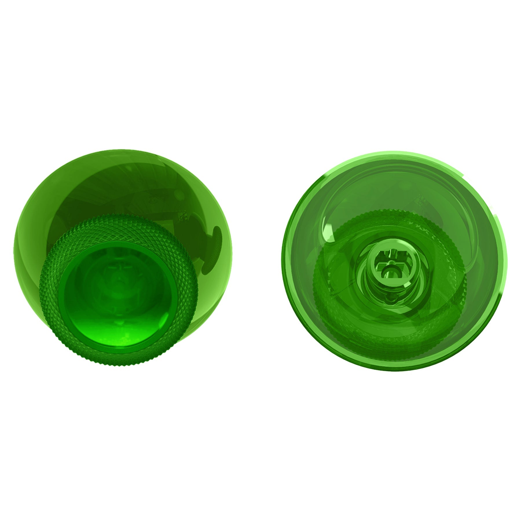 eXtremeRate Retail Clear Green Replacement Thumbsticks for Xbox Series X/S Controller, for Xbox One Standard Controller Analog Stick, Custom Joystick for Xbox One X/S, for Xbox One Elite Controller - JX3424