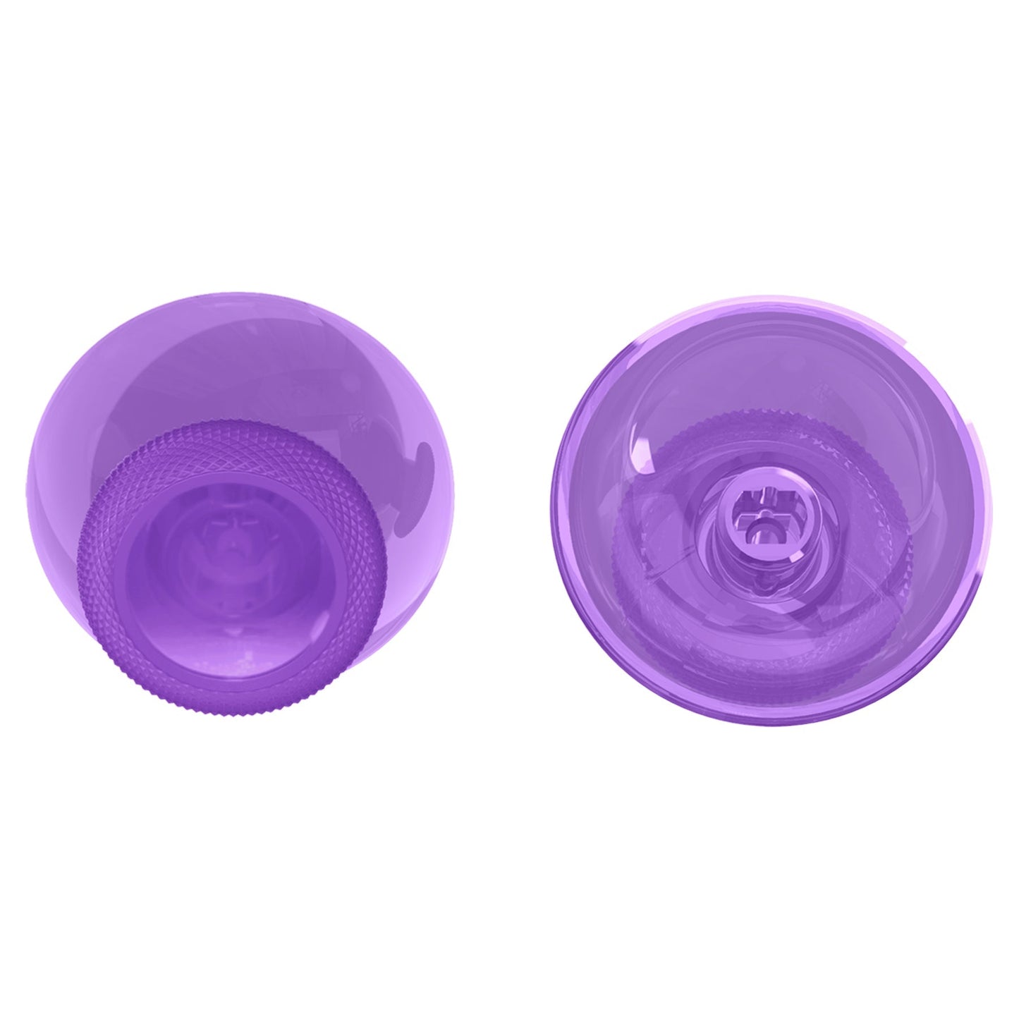 eXtremeRate Retail Clear Atomic Purple Replacement Thumbsticks for Xbox Series X/S Controller, for Xbox One Standard Controller Analog Stick, Custom Joystick for Xbox One X/S, for Xbox One Elite Controller - JX3426