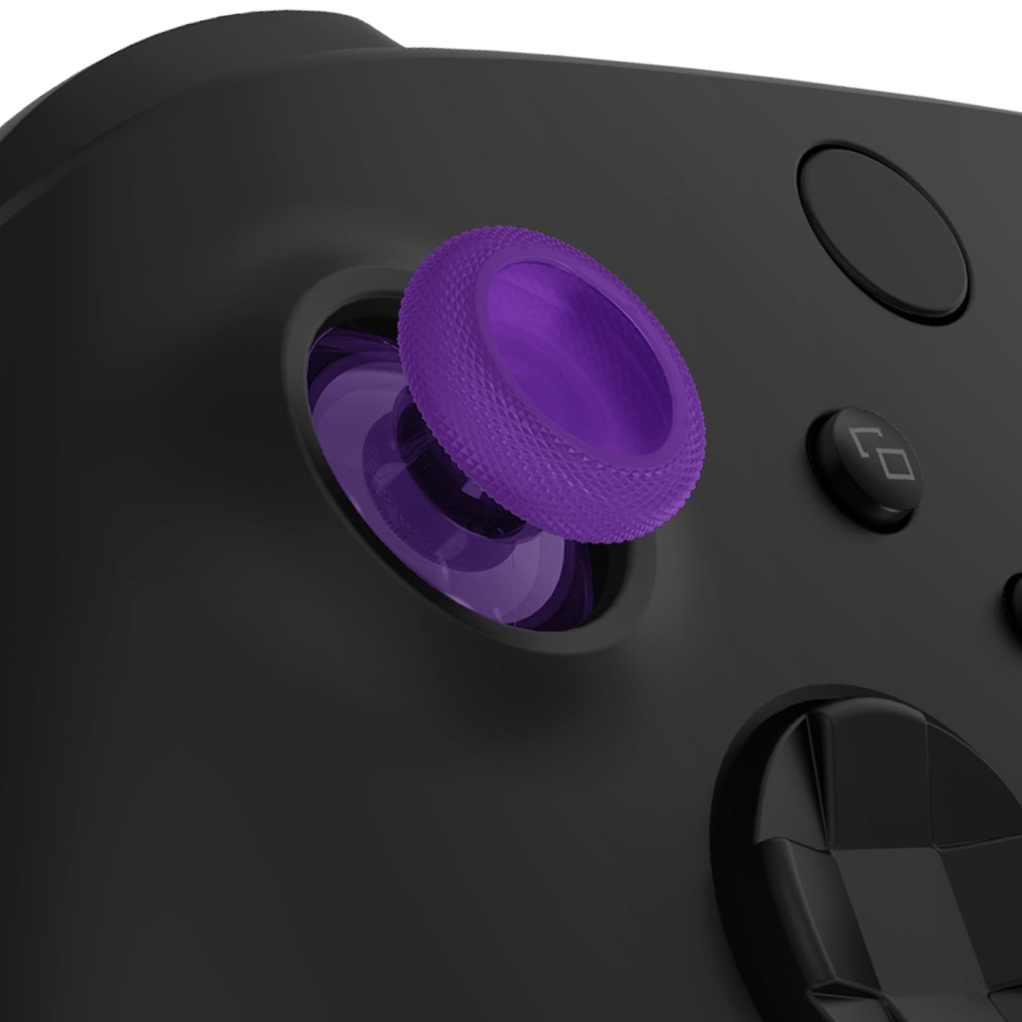 eXtremeRate Retail Clear Atomic Purple Replacement Thumbsticks for Xbox Series X/S Controller, for Xbox One Standard Controller Analog Stick, Custom Joystick for Xbox One X/S, for Xbox One Elite Controller - JX3426