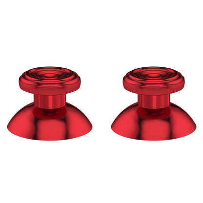 eXtremeRate Retail eXtremeRate Custom Red Metal Thumbsticks for Xbox Series X/S Controller, Concentric Circles Aluminum Alloy Analog Stick for Xbox One S/X, Replacement Joystick for Xbox One Standard Elite Controller - JX3C003