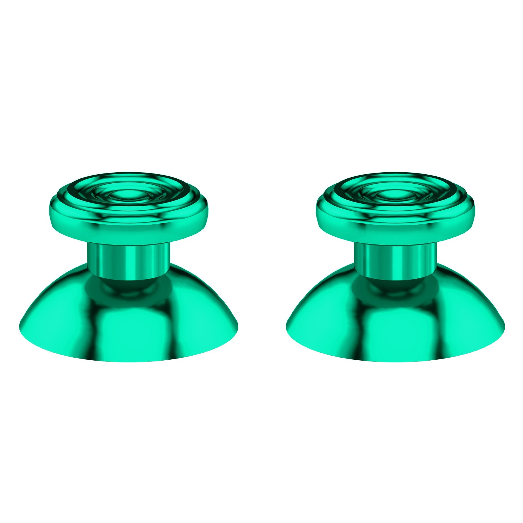 eXtremeRate Retail eXtremeRate Custom Green Metal Thumbsticks for Xbox Series X/S Controller, Concentric Circles Aluminum Alloy Analog Stick for Xbox One S/X, Replacement Joystick for Xbox One Standard Elite Controller - JX3C006