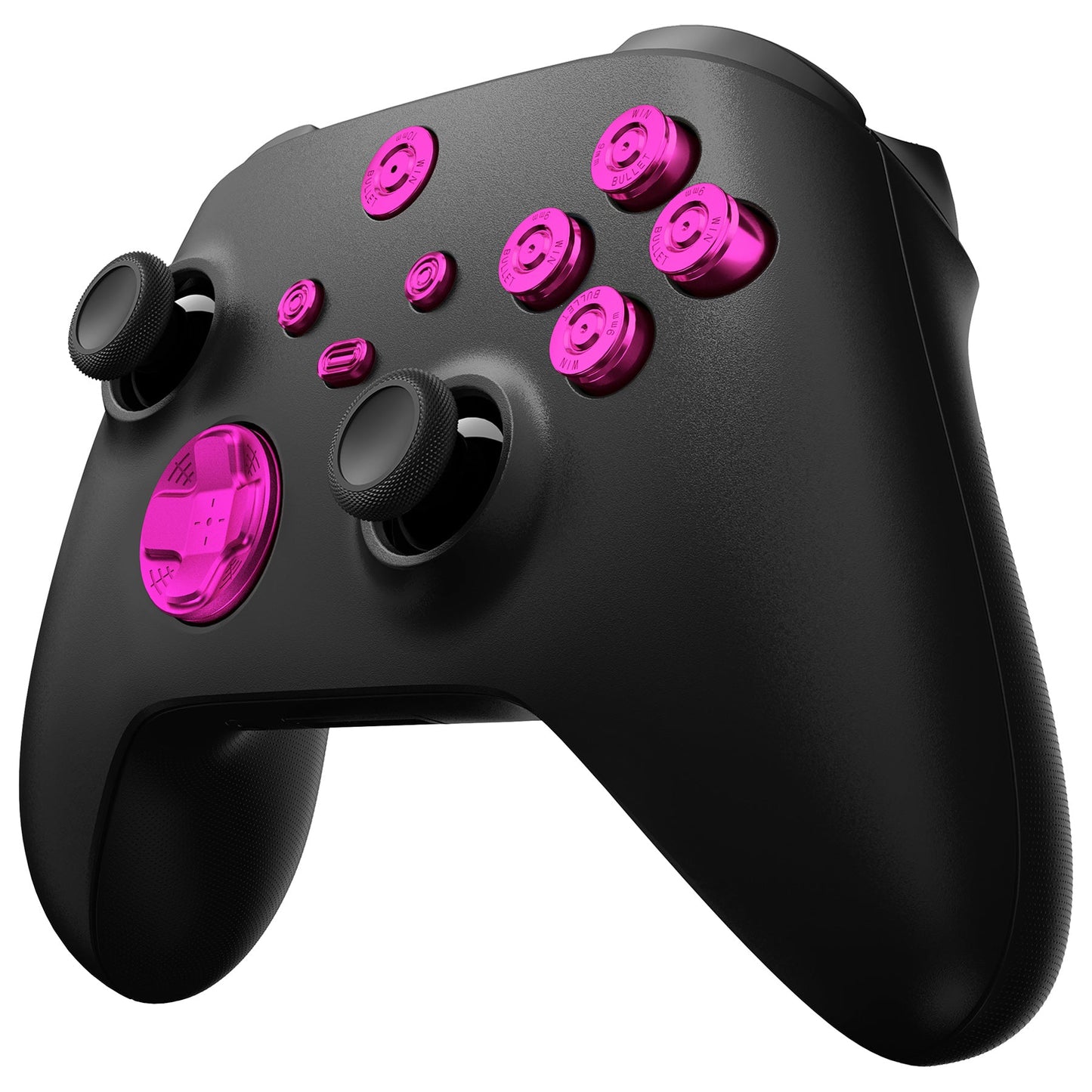 eXtremeRate Retail eXtremeRate 9 in 1 Custom Purple Metal Buttons for Xbox Series X/S Controller, Replacement Aluminum Alloy Dpad Start Back Share Button, Home ABXY Bullet Buttons for Xbox Core Controller - JX3D005