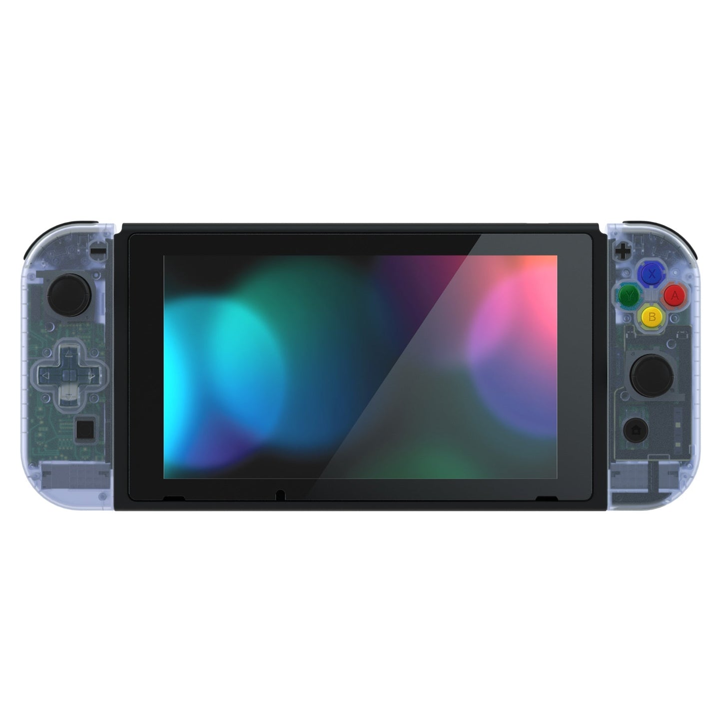 eXtremeRate Retail Glacier Blue Joycon Handheld Controller Housing (D-Pad Version) with Full Set Buttons, DIY Replacement Shell Case for NS Switch JoyCon & OLED JoyCon - Console Shell NOT Included - JZM506