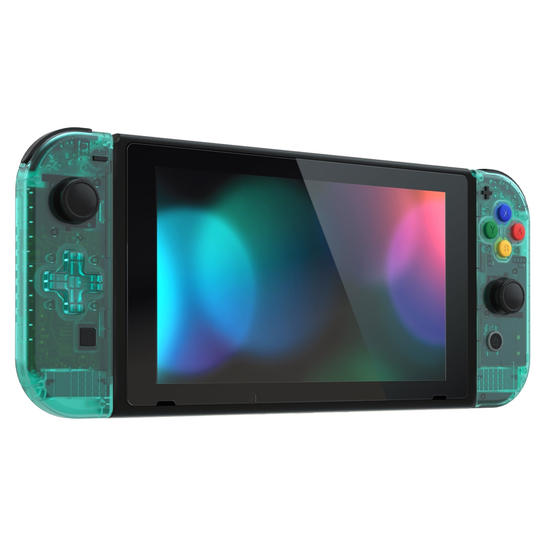 eXtremeRate Retail Emerald Green Joycon Handheld Controller Housing (D-Pad Version) with Full Set Buttons, DIY Replacement Shell Case for NS Switch JoyCon & OLED JoyCon - Console Shell NOT Included - JZM508