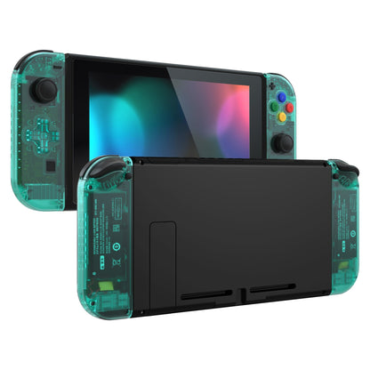 eXtremeRate Retail Emerald Green Joycon Handheld Controller Housing (D-Pad Version) with Full Set Buttons, DIY Replacement Shell Case for NS Switch JoyCon & OLED JoyCon - Console Shell NOT Included - JZM508