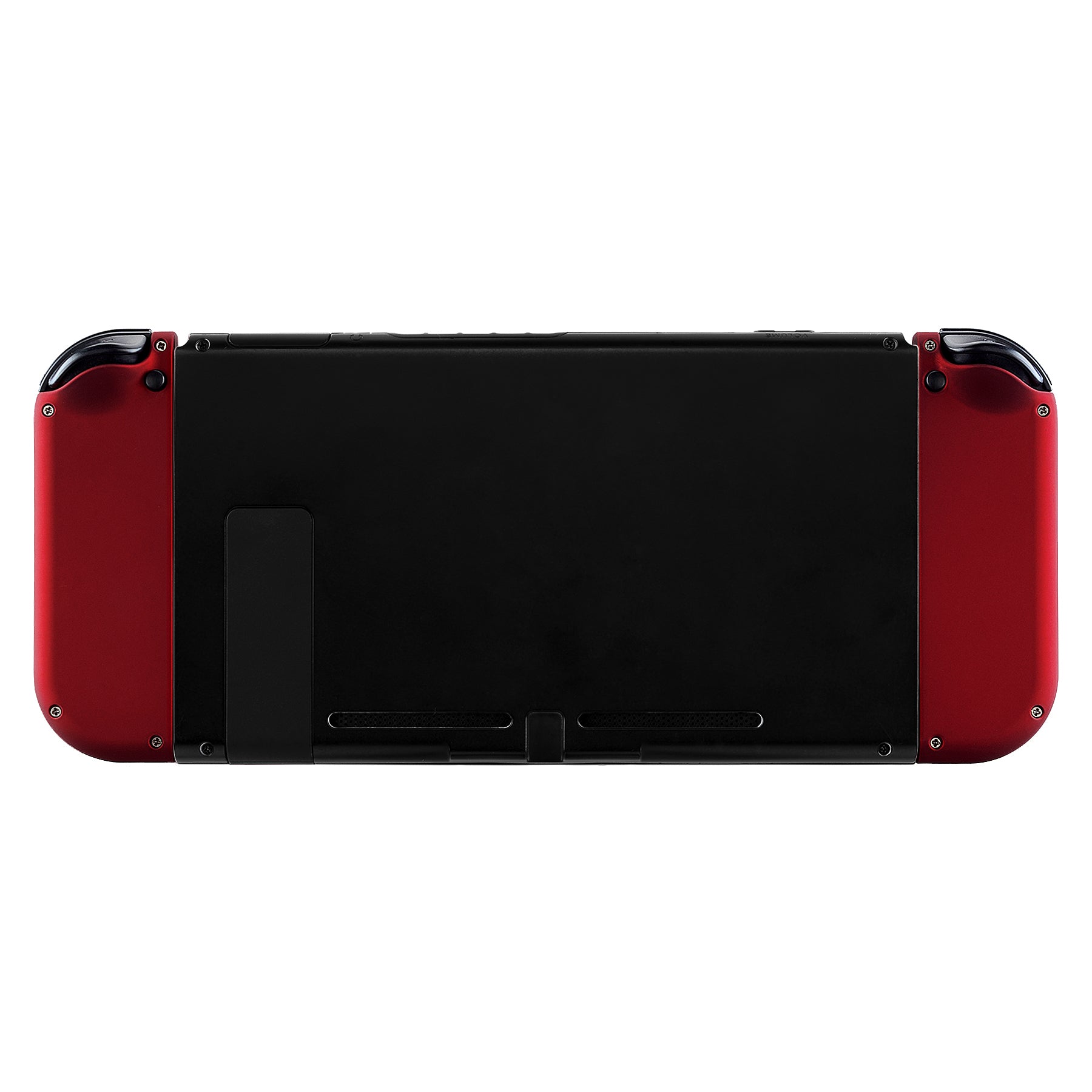 eXtremeRate Retail Soft Touch Red Joycon Handheld Controller Housing (D-Pad Version) with Full Set Buttons, DIY Replacement Shell Case for NS Switch JoyCon & OLED JoyCon - Console Shell NOT Included - JZP302