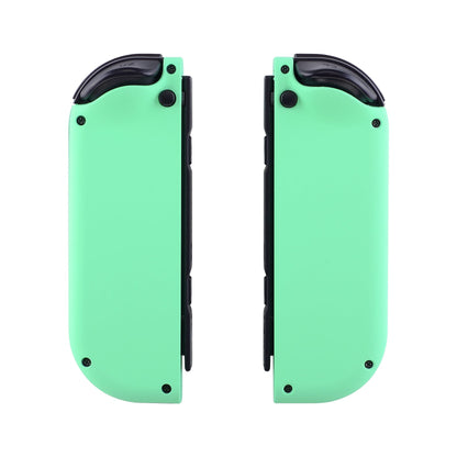 eXtremeRate Retail Soft Touch Mint Green Joycon Handheld Controller Housing (D-Pad Version) with Full Set Buttons, DIY Replacement Shell Case for NS Switch JoyCon & OLED JoyCon - Console Shell NOT Included  - JZP308