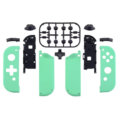 eXtremeRate Retail Soft Touch Mint Green Joycon Handheld Controller Housing (D-Pad Version) with Full Set Buttons, DIY Replacement Shell Case for NS Switch JoyCon & OLED JoyCon - Console Shell NOT Included  - JZP308