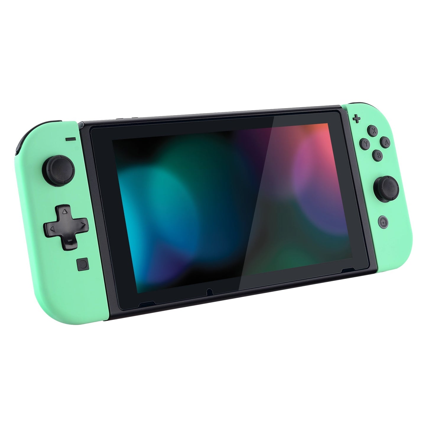 eXtremeRate Retail Soft Touch Mint Green Joycon Handheld Controller Housing (D-Pad Version) with Full Set Buttons, DIY Replacement Shell Case for NS Switch JoyCon & OLED JoyCon - Console Shell NOT Included  - JZP308