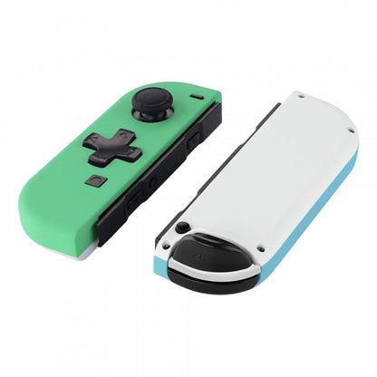 eXtremeRate Retail Joycon Handheld Controller Mint Green & Heaven Blue Housing (D-Pad Version) with Full Set Buttons, DIY Replacement Shell Case for NS Switch JoyCon & OLED JoyCon - Joycon and Console NOT Included - JZP311