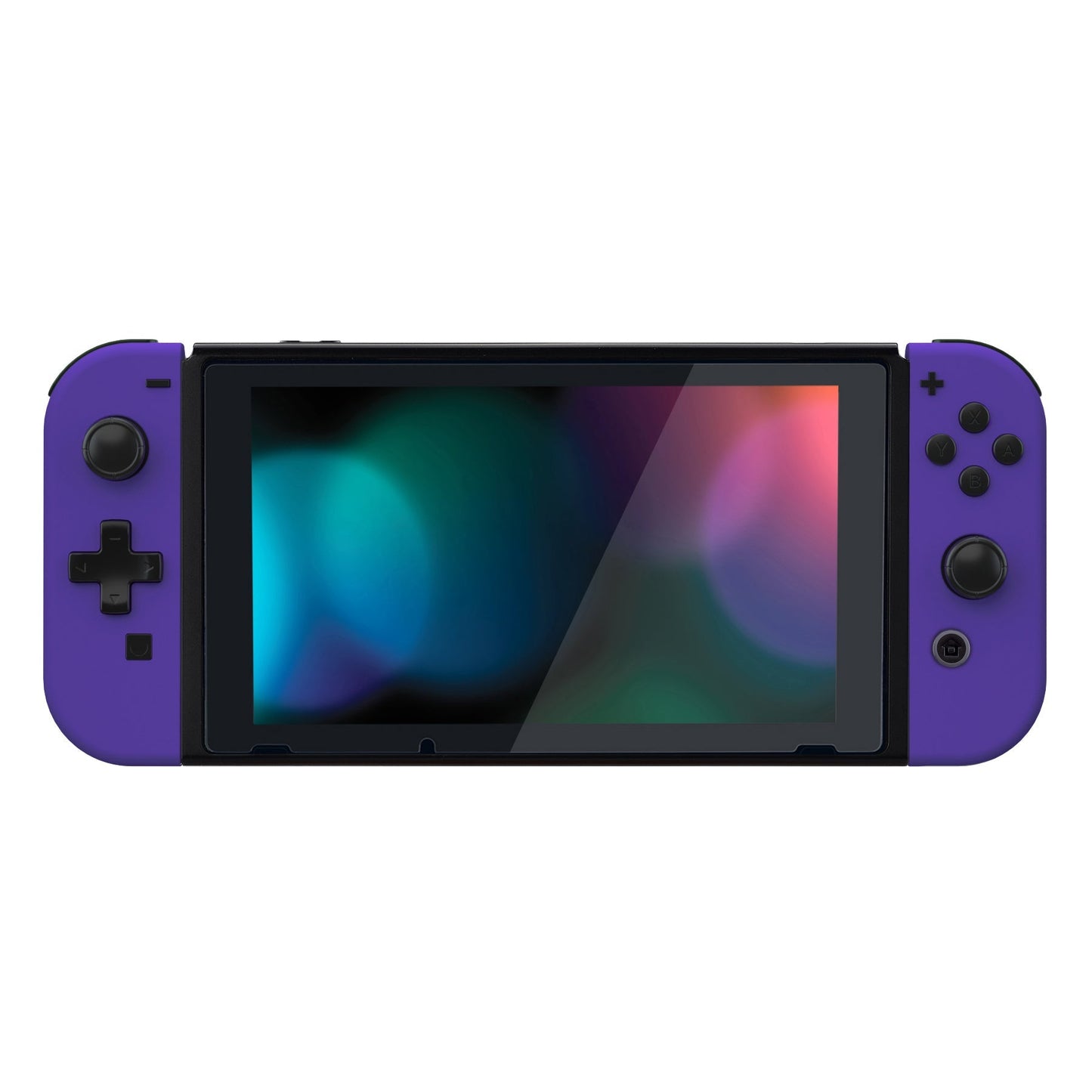 eXtremeRate Retail Purple Joycon Handheld Controller Housing (D-Pad Version) with Full Set Buttons, DIY Replacement Shell Case for NS Switch JoyCon & OLED JoyCon - Console Shell NOT Included - JZP315