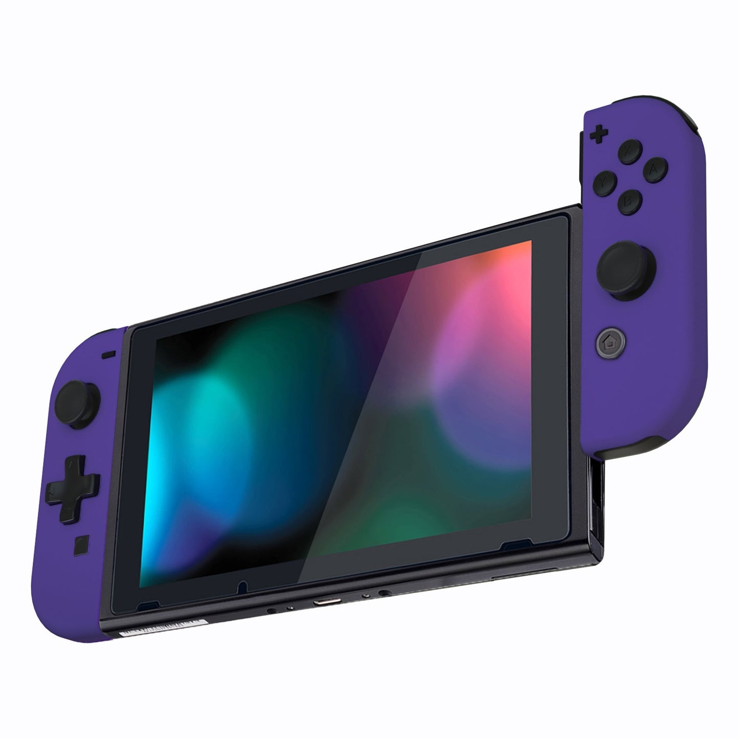 eXtremeRate Retail Purple Joycon Handheld Controller Housing (D-Pad Version) with Full Set Buttons, DIY Replacement Shell Case for NS Switch JoyCon & OLED JoyCon - Console Shell NOT Included - JZP315