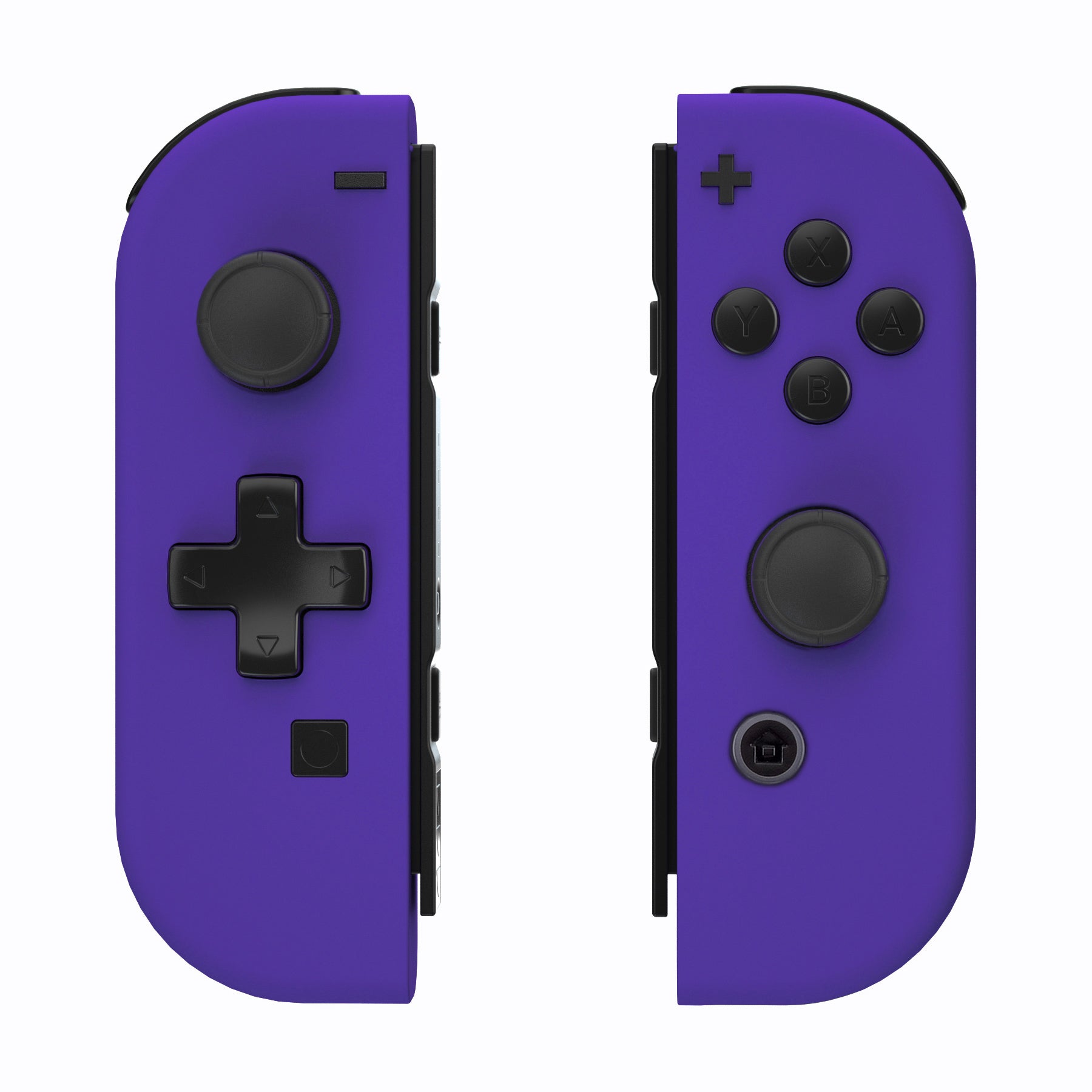 eXtremeRate Retail Purple Joycon Handheld Controller Housing (D-Pad Version) with Full Set Buttons, DIY Replacement Shell Case for NS Switch JoyCon & OLED JoyCon - Console Shell NOT Included - JZP315