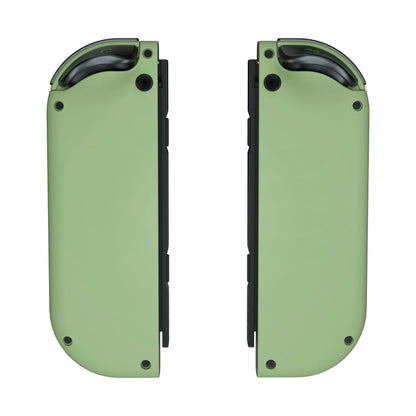 eXtremeRate Retail Matcha Green Joycon Handheld Controller Housing (D-Pad Version) with Full Set Buttons, DIY Replacement Shell Case for NS Switch JoyCon & OLED JoyCon - Console Shell NOT Included - JZP316