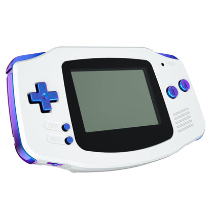 eXtremeRate Retail Chameleon Purple Blue GBA Replacement Full Set Buttons for Gameboy Advance - Handheld Game Console NOT Included - KAG2001