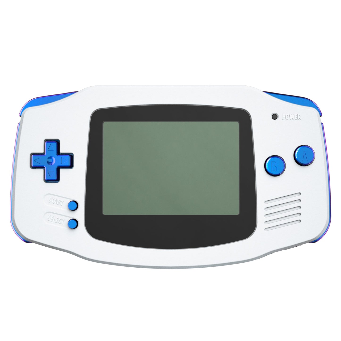 eXtremeRate Retail Chameleon Purple Blue GBA Replacement Full Set Buttons for Gameboy Advance - Handheld Game Console NOT Included - KAG2001