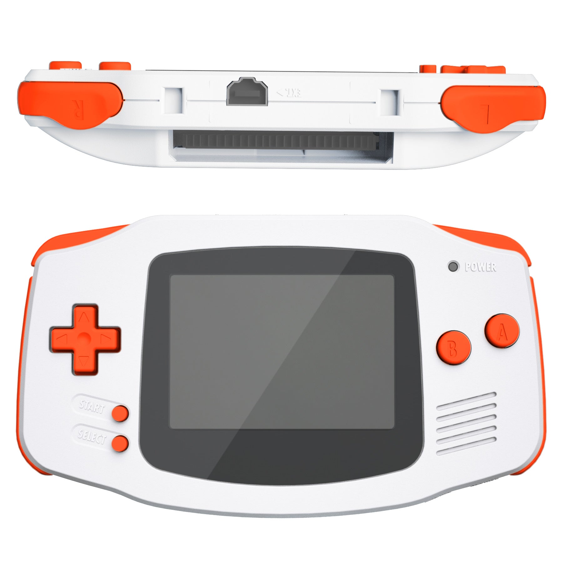 eXtremeRate Retail Orange GBA Replacement Full Set Buttons for Gameboy Advance - Handheld Game Console NOT Included - KAG2004