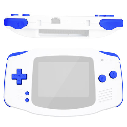 eXtremeRate Retail Blue GBA Replacement Full Set Buttons for Gameboy Advance - Handheld Game Console NOT Included - KAG2005