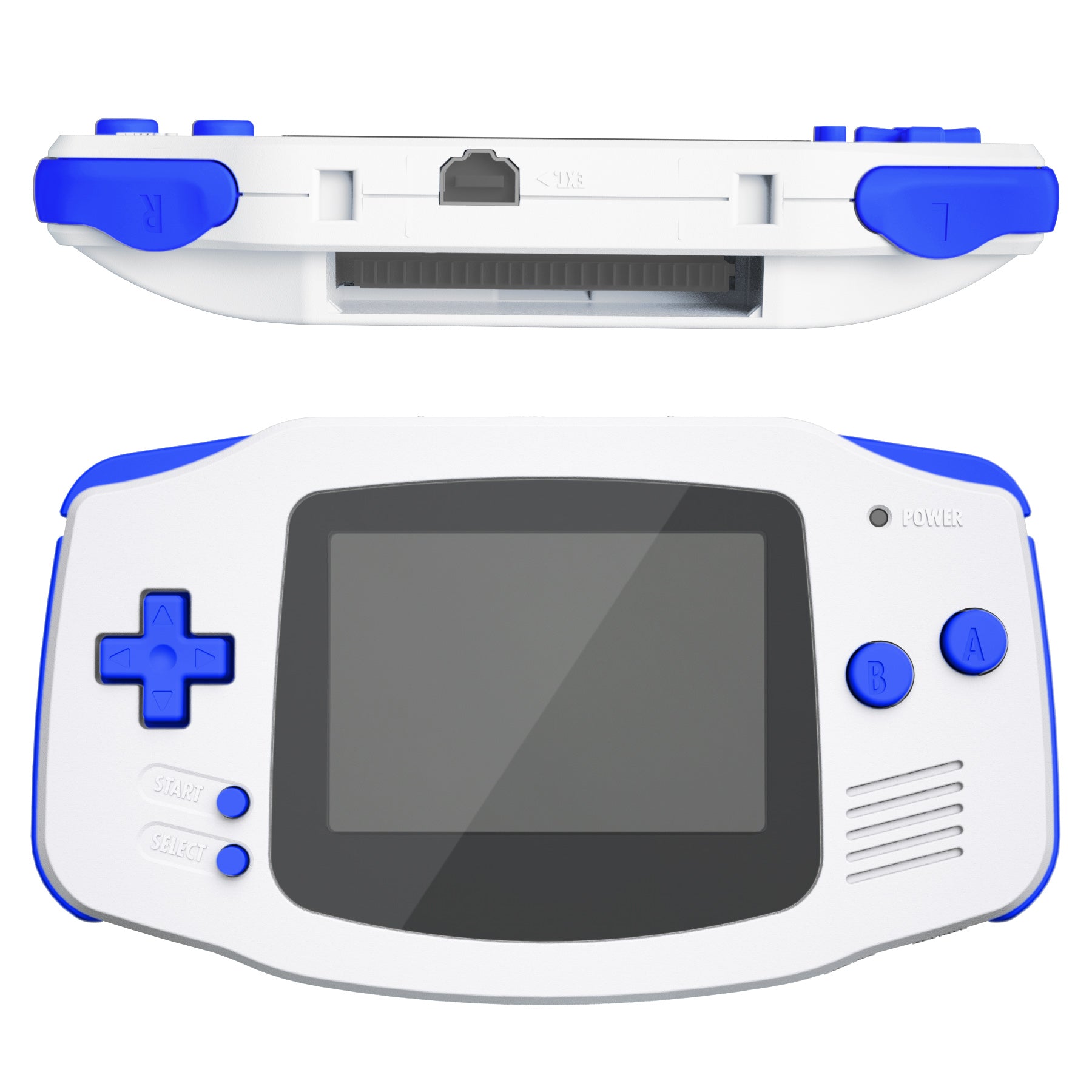 eXtremeRate Retail Blue GBA Replacement Full Set Buttons for Gameboy Advance - Handheld Game Console NOT Included - KAG2005