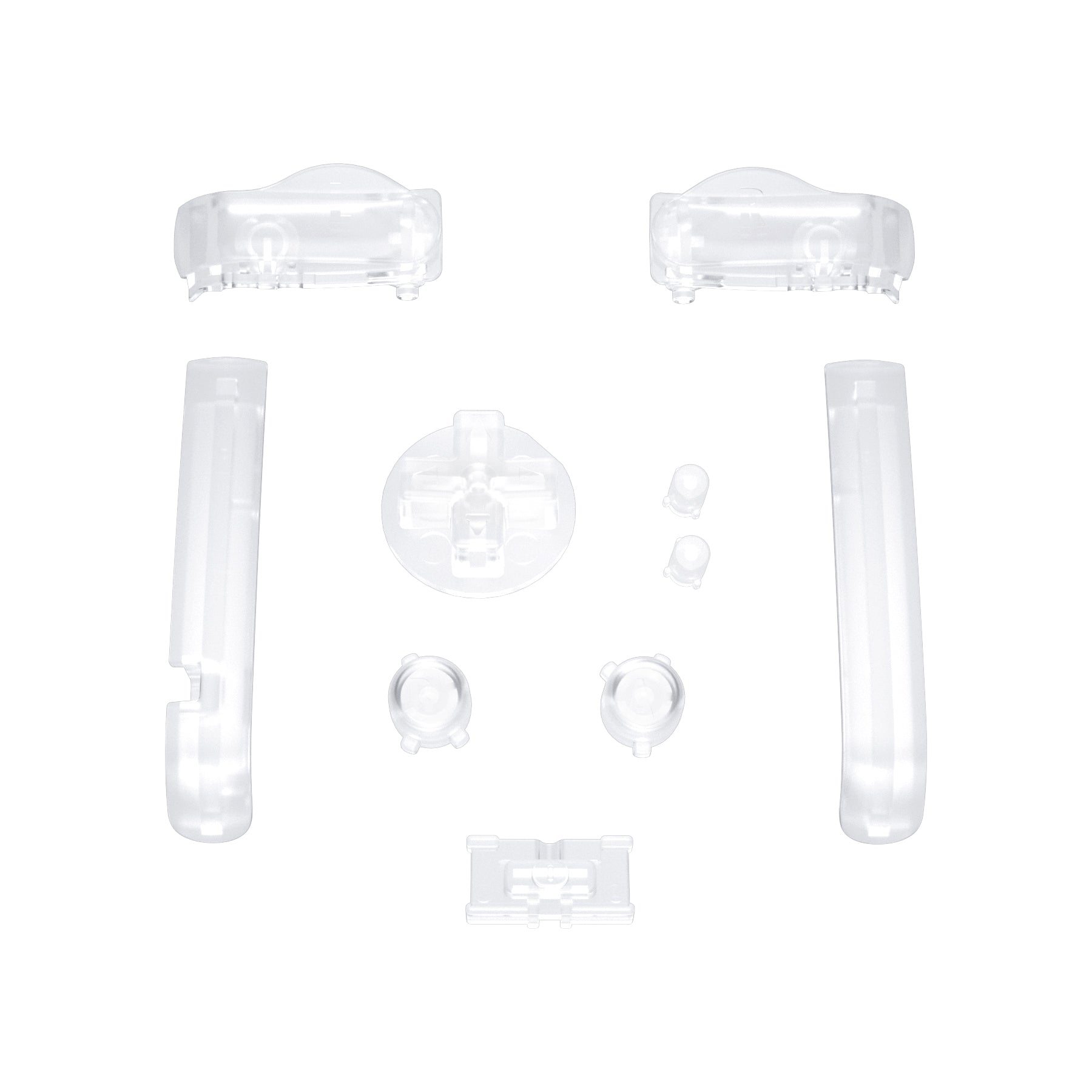 eXtremeRate Retail Clear GBA Replacement Full Set Buttons for Gameboy Advance - Handheld Game Console NOT Included - KAG4001