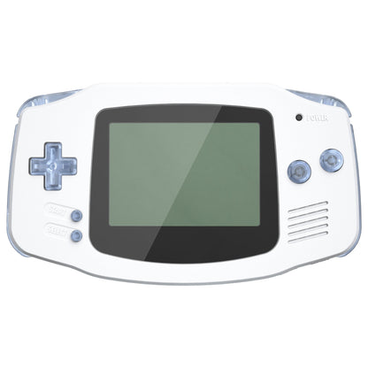 eXtremeRate Retail Clear Glacier Blue GBA Replacement Full Set Buttons for Gameboy Advance - Handheld Game Console NOT Included - KAG4006