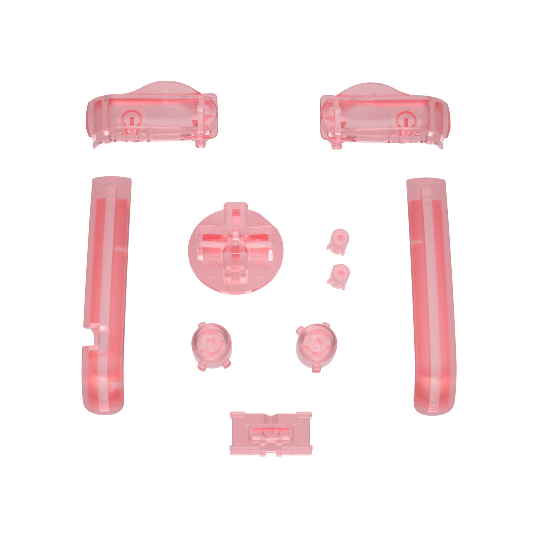 eXtremeRate Retail Cherry Pink GBA Replacement Full Set Buttons for Gameboy Advance - Handheld Game Console NOT Included - KAG4007