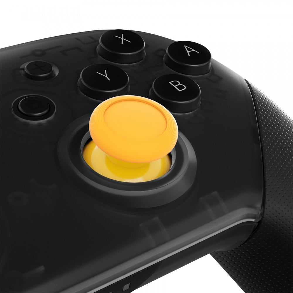 eXtremeRate Retail Yellow Replacement 3D Joystick Thumbsticks, Analog Thumb Sticks with Cross Screwdriver for Nintendo Switch Pro Controller - KRM517