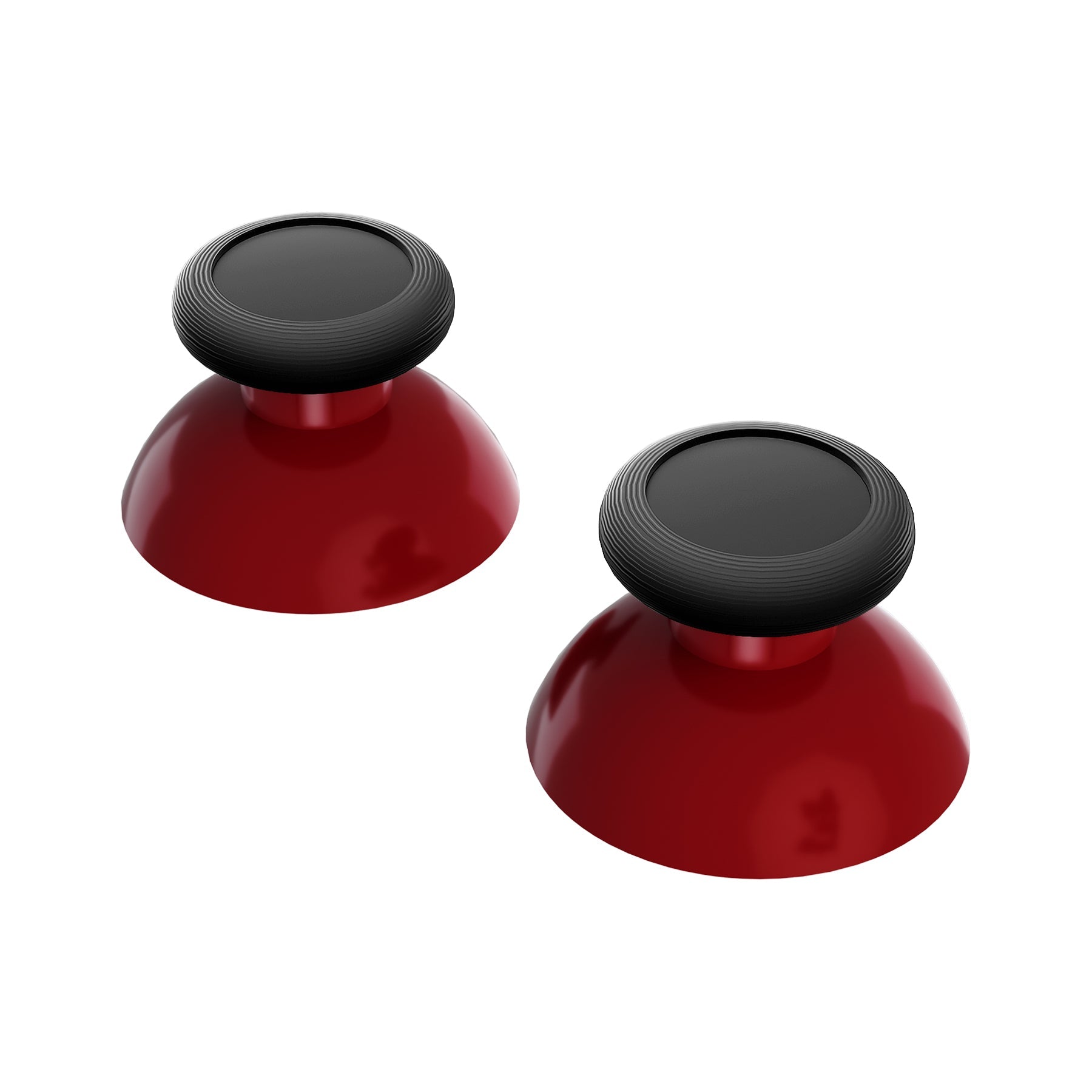 eXtremeRate Retail Carmine Red & Black Replacement 3D Joystick Thumbsticks, Analog Thumb Sticks with Phillips Screwdriver for Nintendo Switch Pro Controller - KRM525