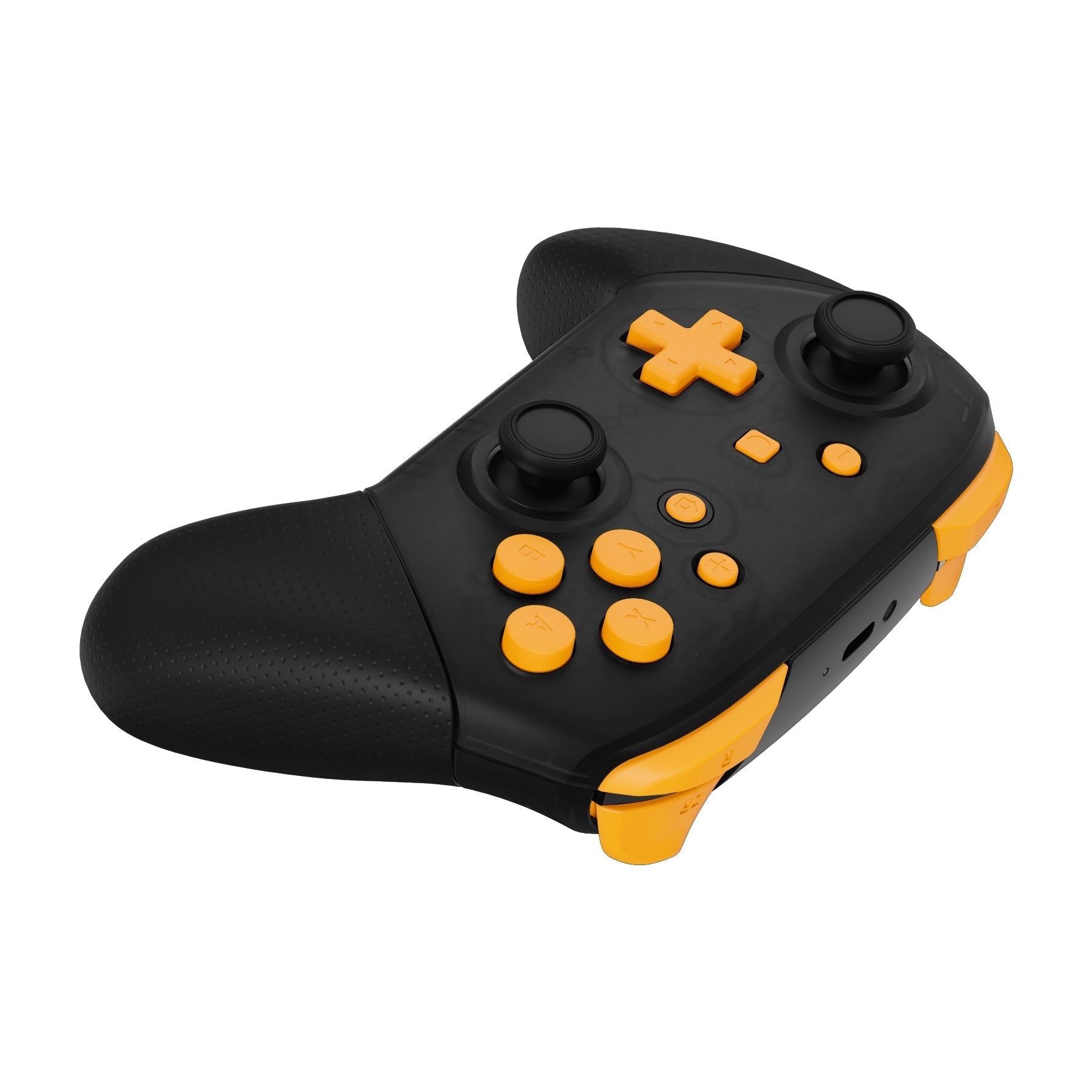 eXtremeRate Retail Caution Yellow Repair ABXY D-pad ZR ZL L R Keys for NS Switch Pro Controller, DIY Replacement Full Set Buttons with Tools for NS Switch Pro - Controller NOT Included - KRP318