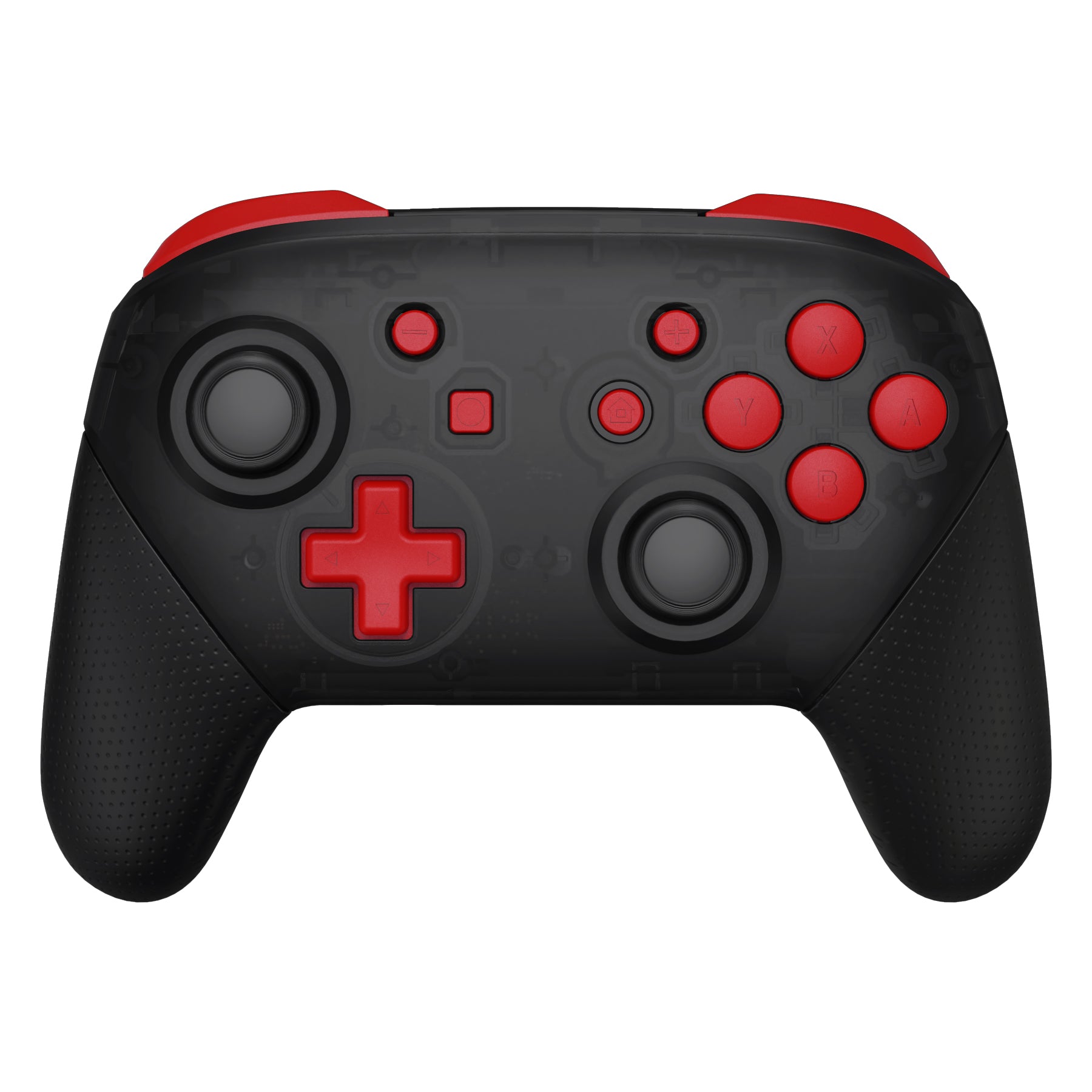 eXtremeRate Retail Passion Red Repair ABXY D-pad ZR ZL L R Keys for NS Switch Pro Controller, DIY Replacement Full Set Buttons with Tools for NS Switch Pro - Controller NOT Included - KRP332