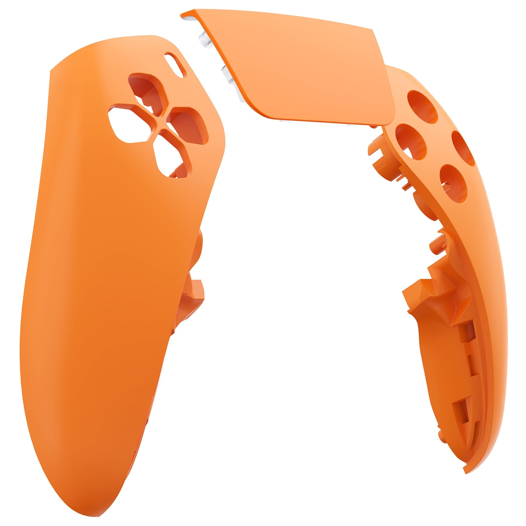 Replacement Left Right Front Housing Shell with Touchpad Compatible with PS5 Edge Controller - Orange eXtremeRate