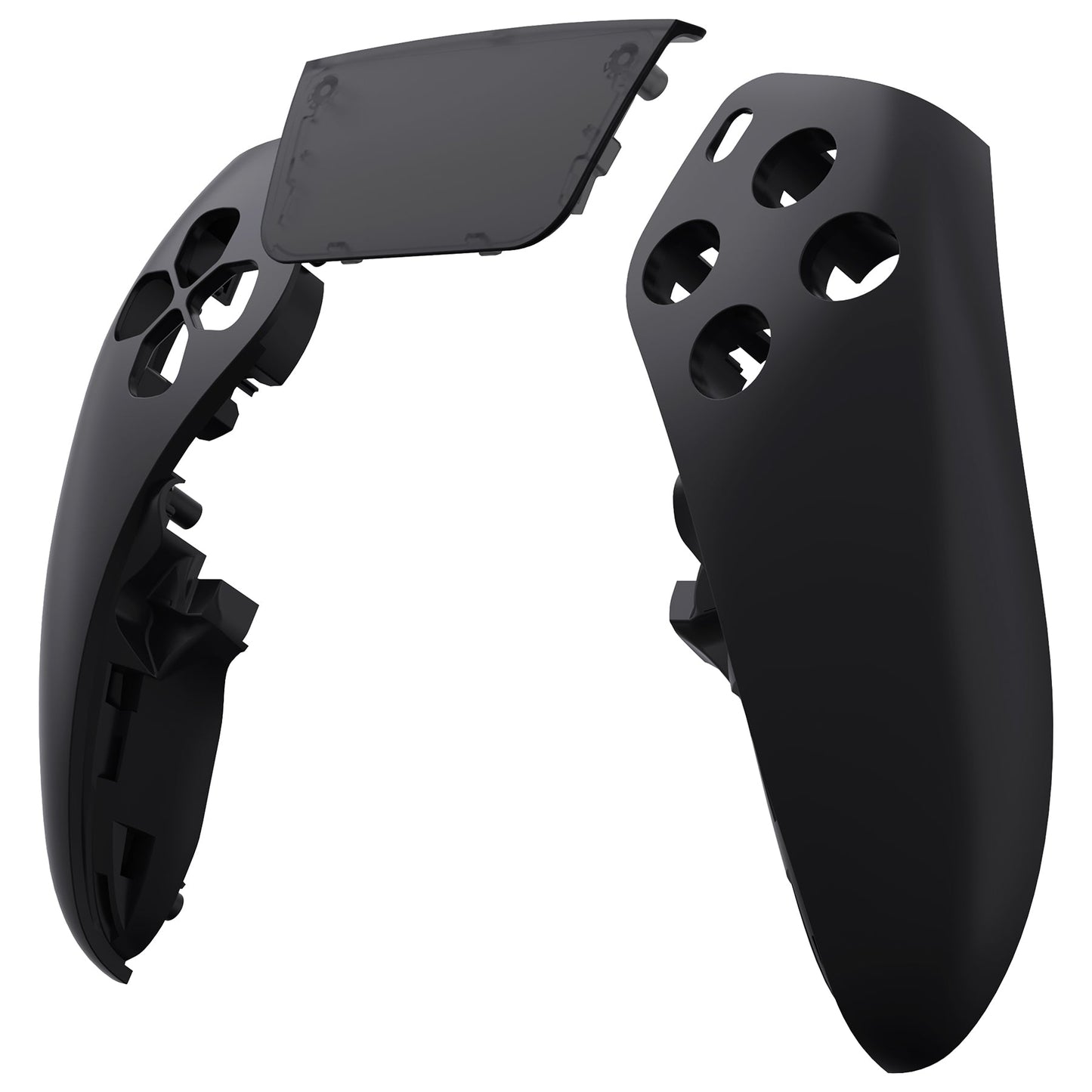 Replacement Left Right Front Housing Shell with Touchpad Compatible with PS5 Edge Controller - Black eXtremeRate