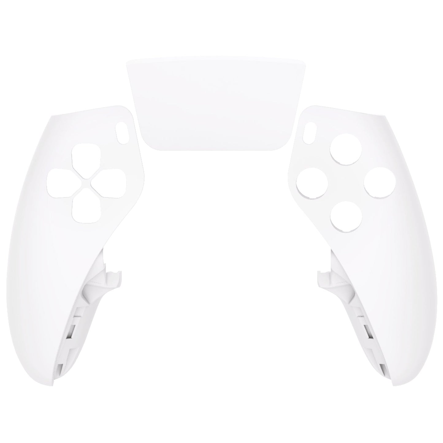 Replacement Left Right Front Housing Shell with Touchpad Compatible with PS5 Edge Controller - White eXtremeRate