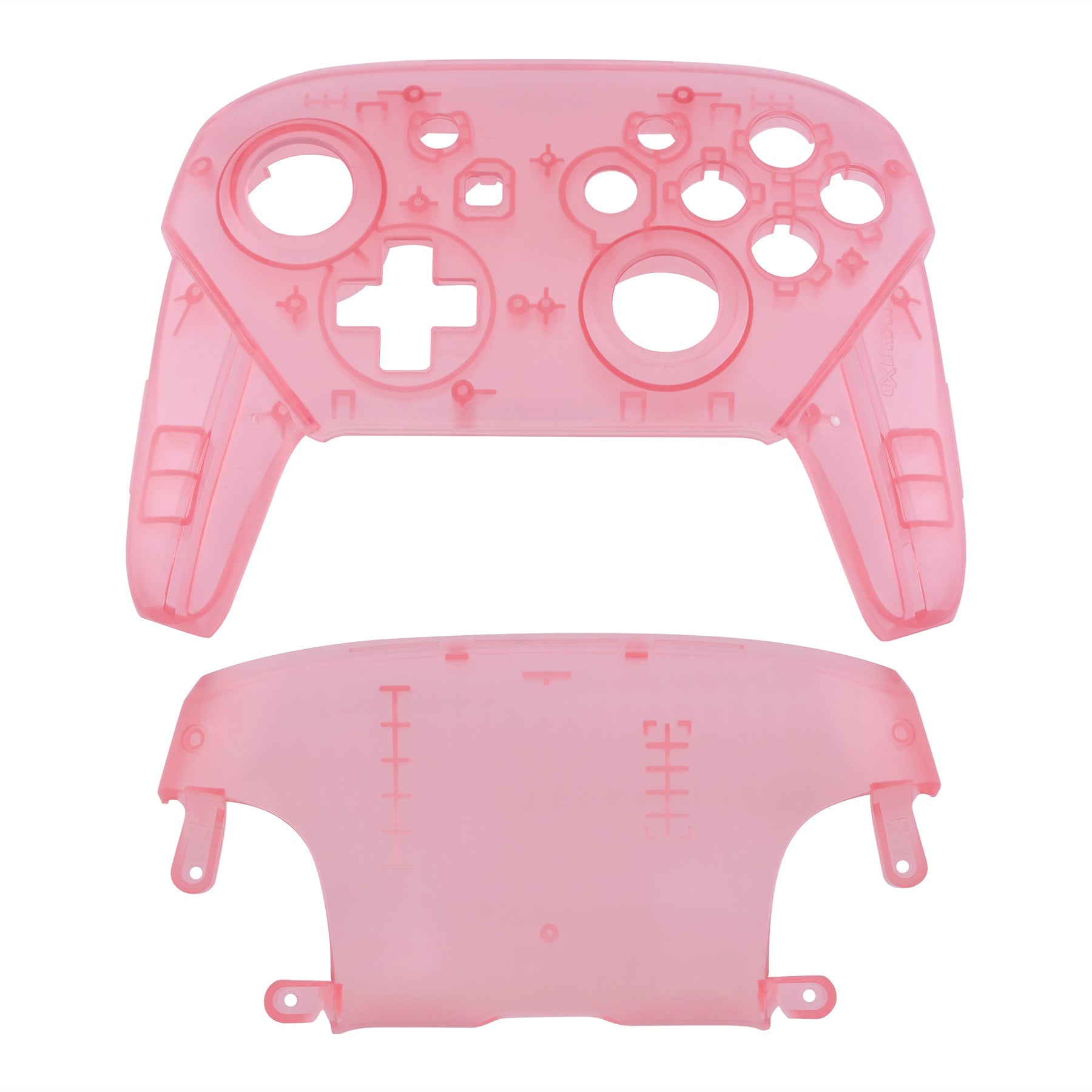 eXtremeRate Retail Cherry Pink Faceplate and Backplate for Nintendo Switch Pro Controller, DIY Replacement Shell Housing Case for Nintendo Switch Pro - Controller NOT Included - MRM507