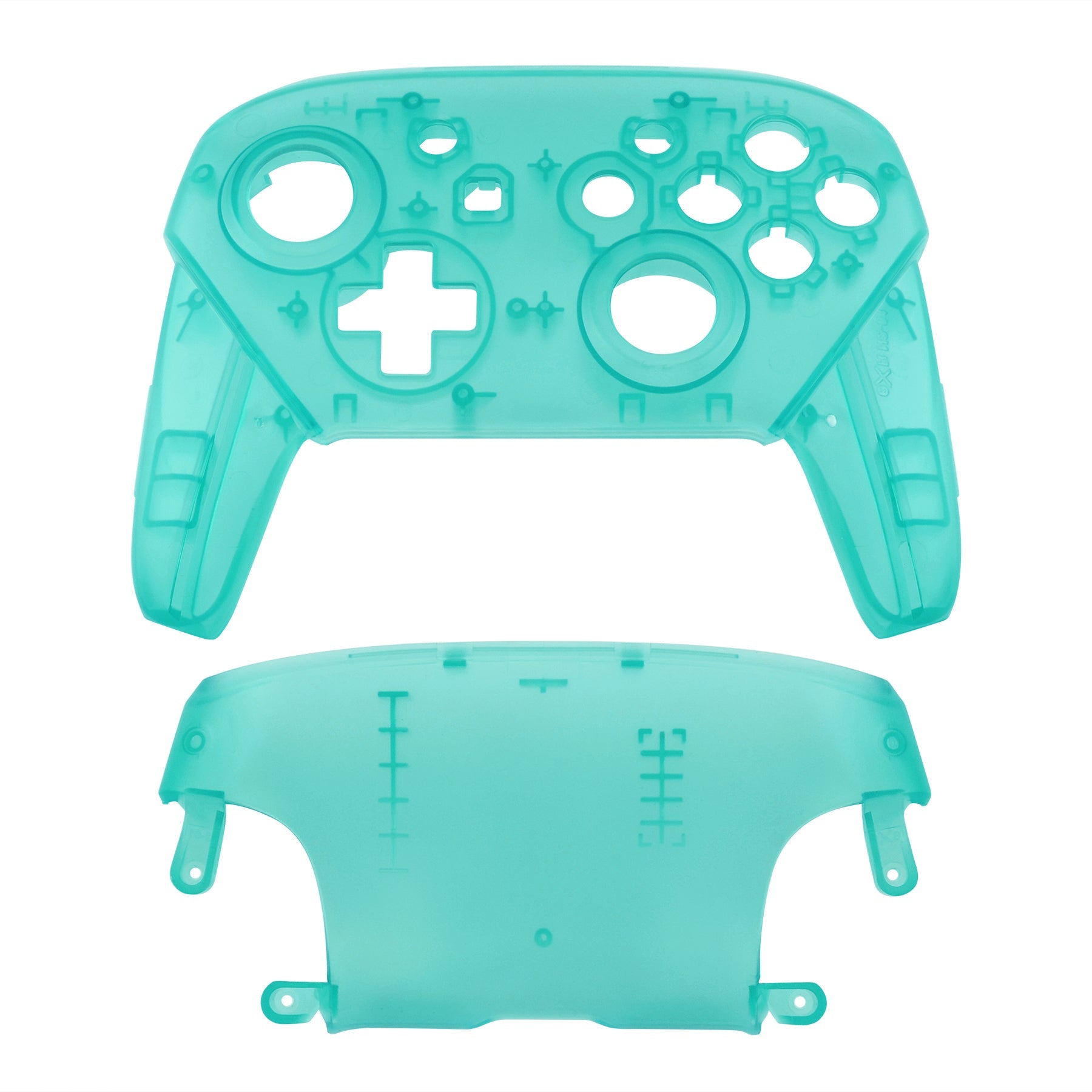 eXtremeRate Retail Emerald Green Faceplate and Backplate for Nintendo Switch Pro Controller, DIY Replacement Shell Housing Case for Nintendo Switch Pro - Controller NOT Included - MRM508