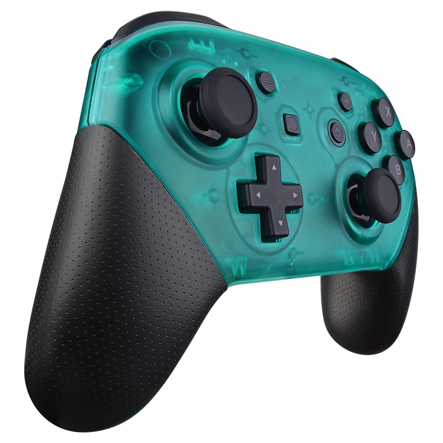 eXtremeRate Retail Emerald Green Faceplate and Backplate for Nintendo Switch Pro Controller, DIY Replacement Shell Housing Case for Nintendo Switch Pro - Controller NOT Included - MRM508