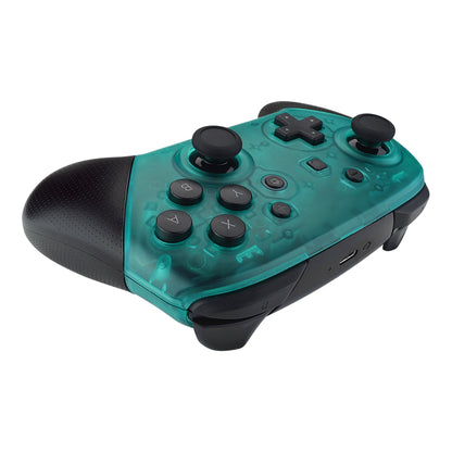 eXtremeRate Retail Emerald Green Faceplate and Backplate for Nintendo Switch Pro Controller, DIY Replacement Shell Housing Case for Nintendo Switch Pro - Controller NOT Included - MRM508