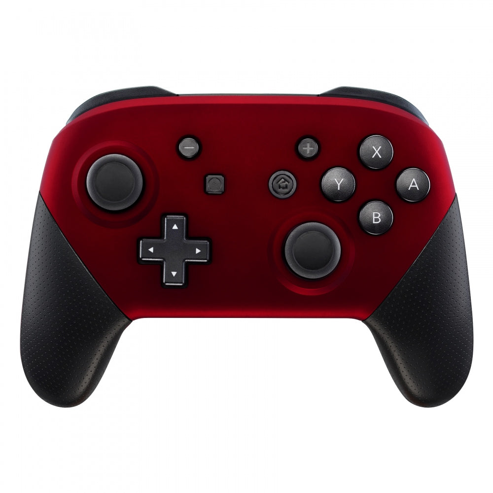 eXtremeRate Retail Red Faceplate and Backplate for Nintendo Switch Pro Controller, Soft Touch DIY Replacement Shell Housing Case for Nintendo Switch Pro - Controller NOT Included - MRP302