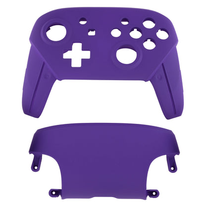 eXtremeRate Retail Purple Faceplate and Backplate for Nintendo Switch Pro Controller, Soft Touch DIY Replacement Shell Housing Case for Nintendo Switch Pro - Controller NOT Included - MRP305