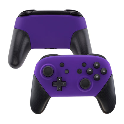 eXtremeRate Retail Purple Faceplate and Backplate for Nintendo Switch Pro Controller, Soft Touch DIY Replacement Shell Housing Case for Nintendo Switch Pro - Controller NOT Included - MRP305