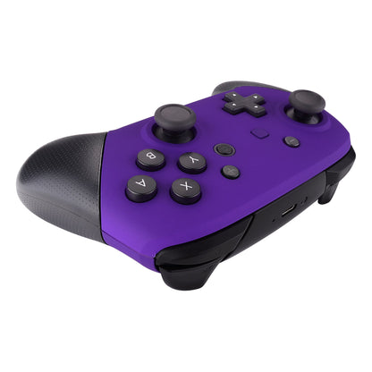 eXtremeRate Retail Purple Faceplate and Backplate for Nintendo Switch Pro Controller, Soft Touch DIY Replacement Shell Housing Case for Nintendo Switch Pro - Controller NOT Included - MRP305