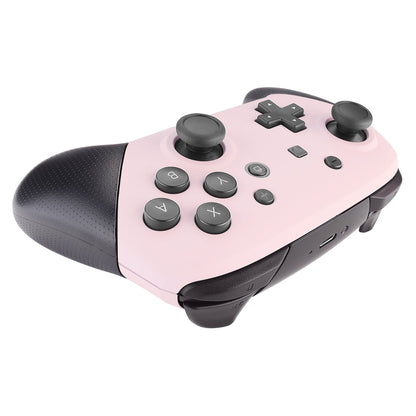 eXtremeRate Retail Cherry Blossoms Pink Faceplate and Backplate for Nintendo Switch Pro Controller, Soft Touch DIY Replacement Shell Housing Case for Nintendo Switch Pro - Controller NOT Included - MRP307