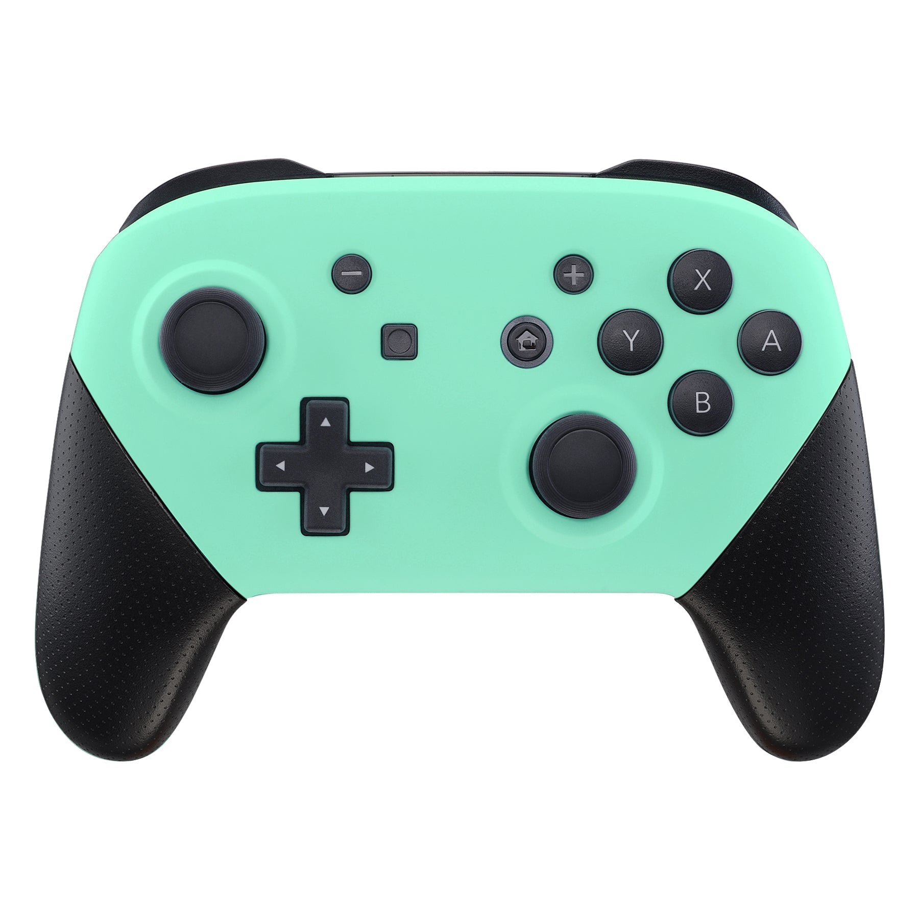 eXtremeRate Retail Mint Green Faceplate and Backplate for Nintendo Switch Pro Controller, Soft Touch DIY Replacement Shell Housing Case for Nintendo Switch Pro - Controller NOT Included - MRP309