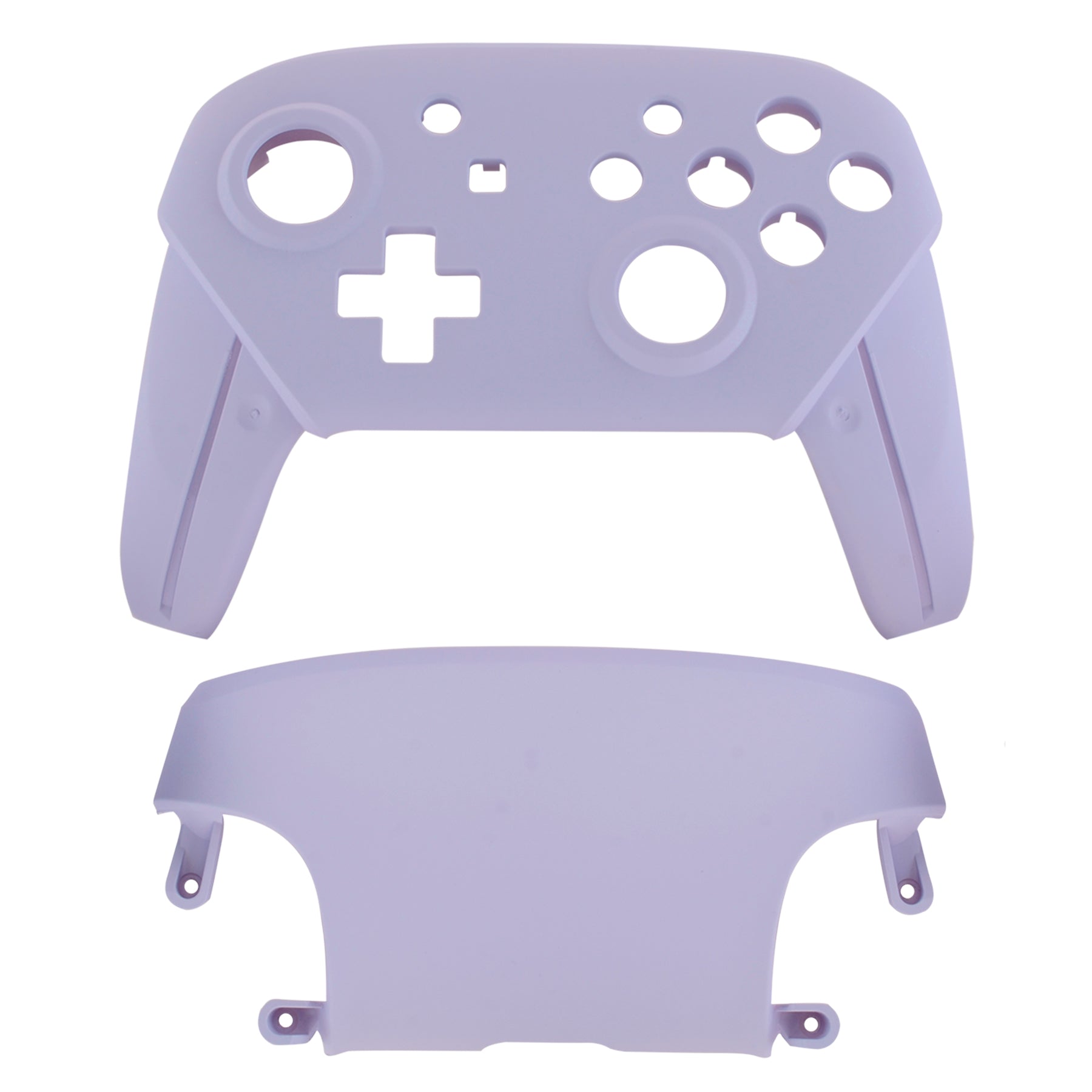 eXtremeRate Retail Light Violet Faceplate and Backplate for Nintendo Switch Pro Controller, Soft Touch DIY Replacement Shell Housing Case for Nintendo Switch Pro - Controller NOT Included - MRP310