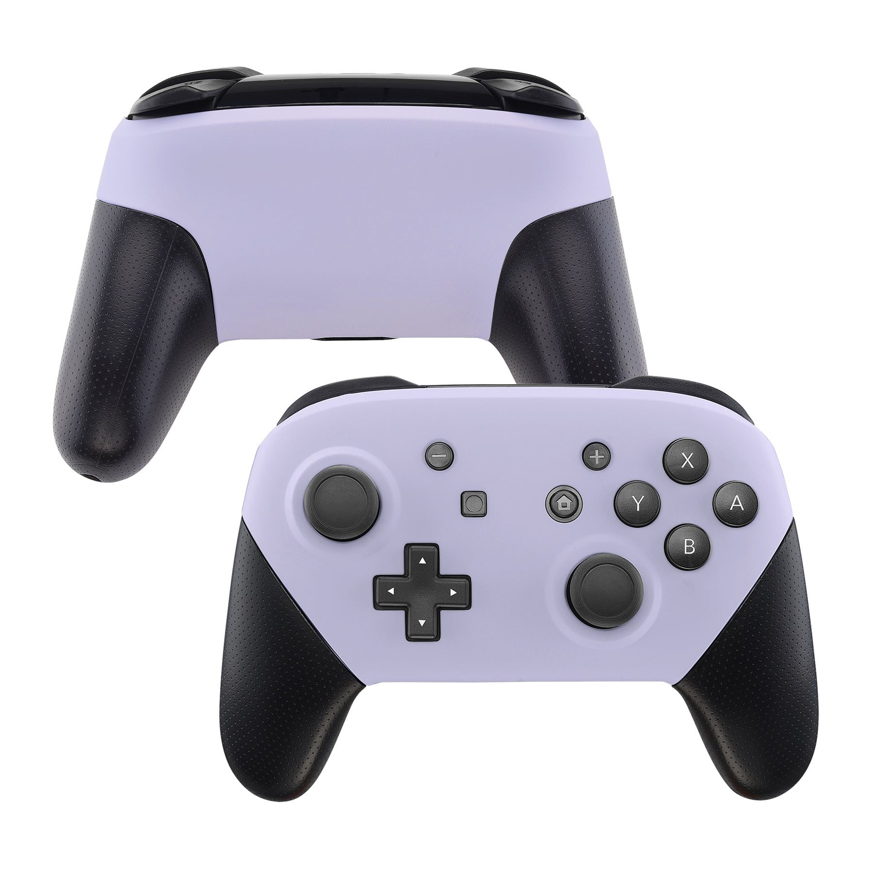 eXtremeRate Retail Light Violet Faceplate and Backplate for Nintendo Switch Pro Controller, Soft Touch DIY Replacement Shell Housing Case for Nintendo Switch Pro - Controller NOT Included - MRP310