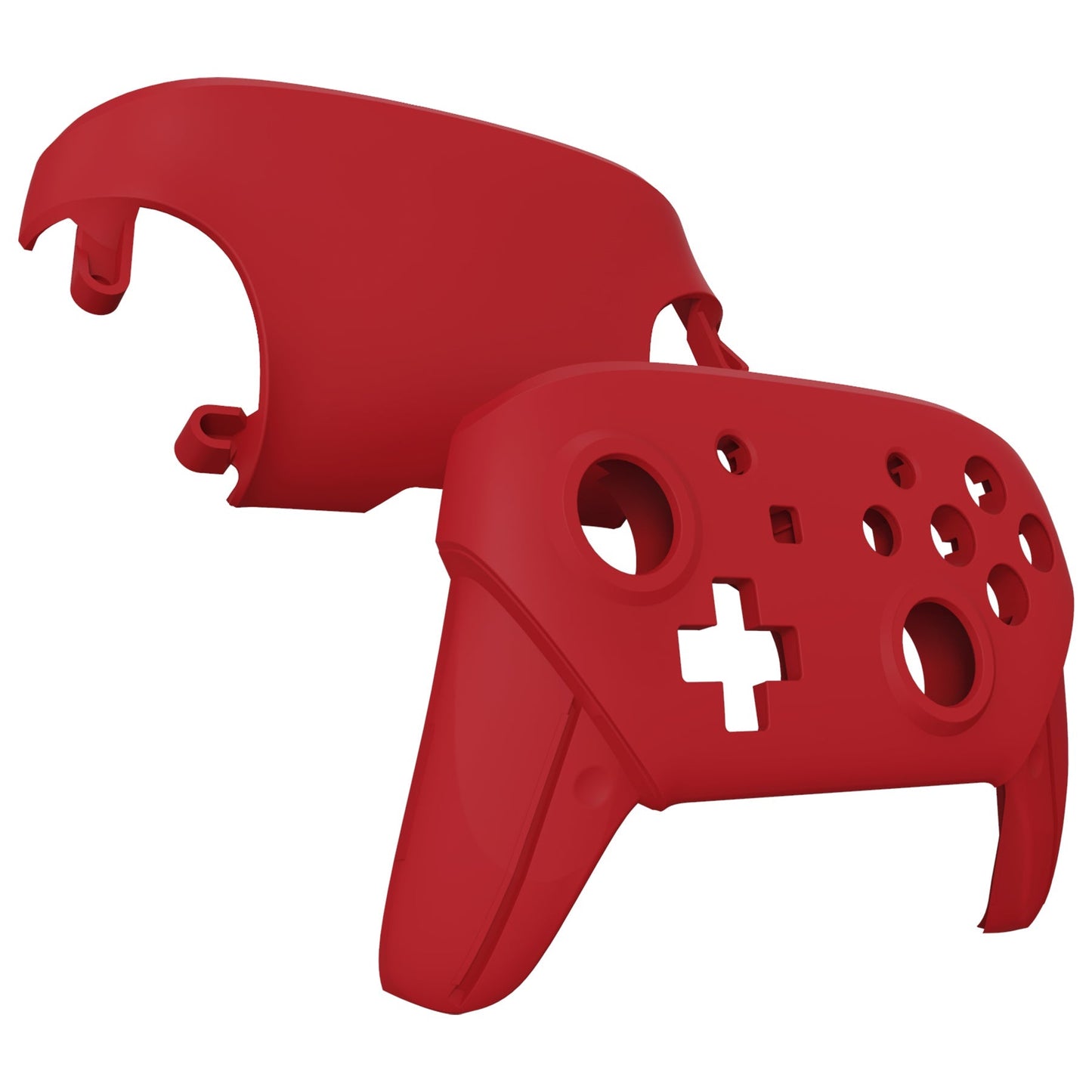 eXtremeRate Retail Passion Red Faceplate and Backplate for NS Switch Pro Controller, Soft Touch DIY Replacement Shell Housing Case for NS Switch Pro Controller - Controller NOT Included - MRP332